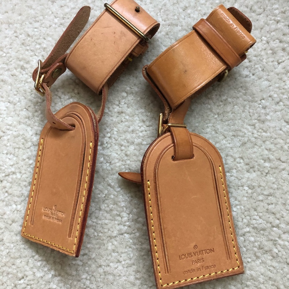 💯authentic louis vuitton luggage tags